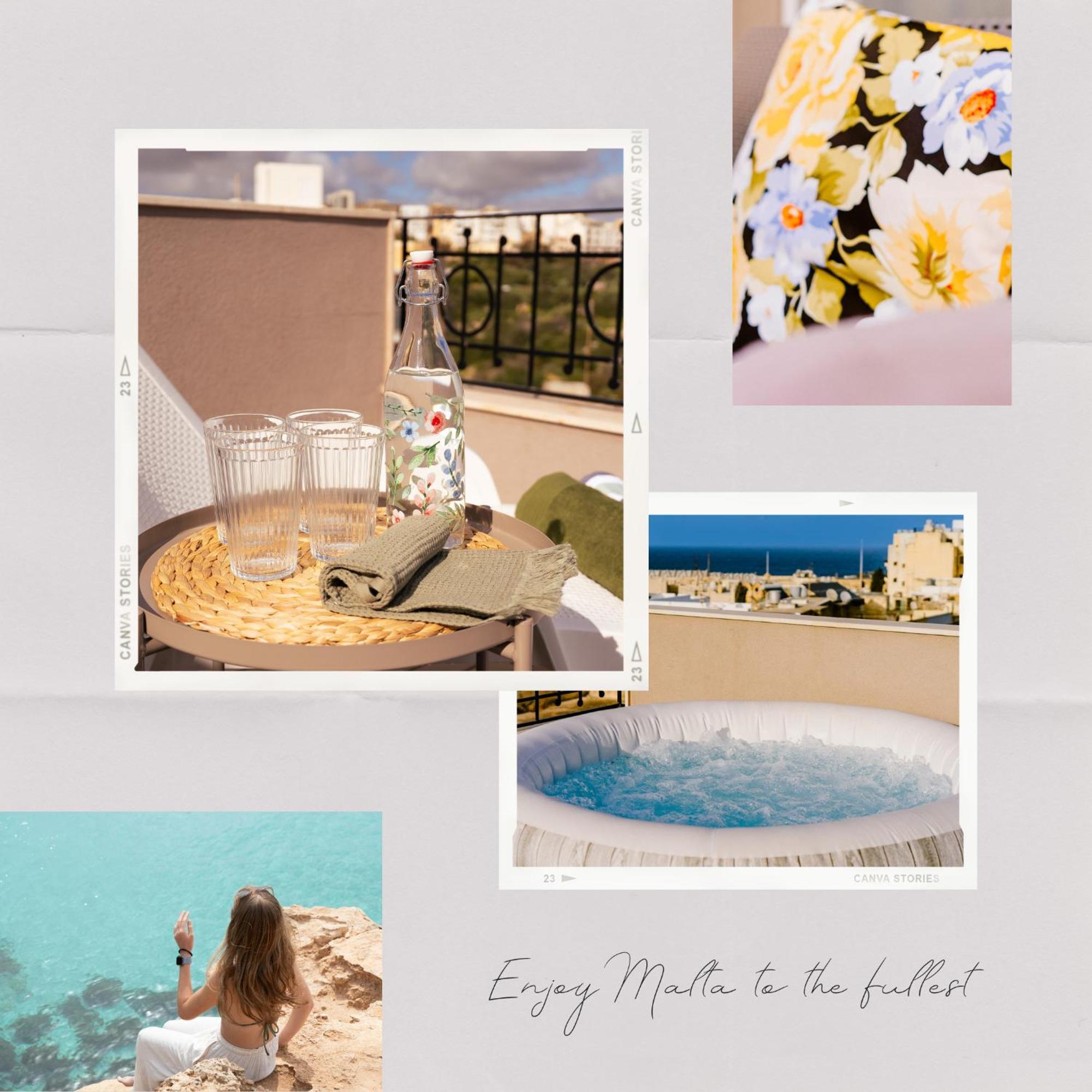 Appartamento La88 Bayview Penthouse With Jacuzzi Sliema Esterno foto